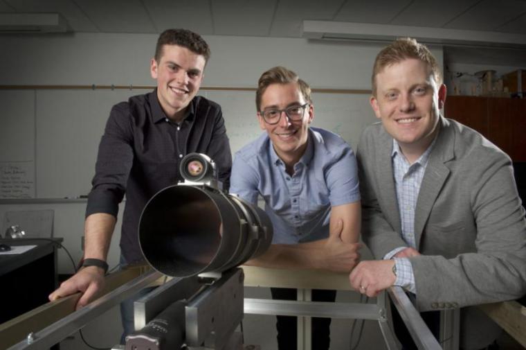 Master’s student Andrew Newton, former master’s student Andrew Lataford and Prof. Andrew Gadsden