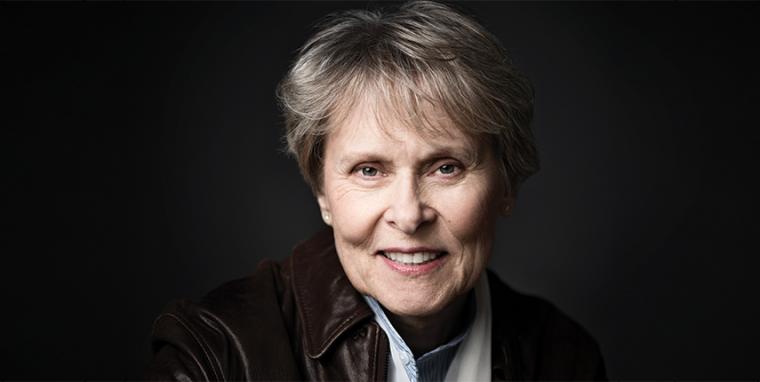 Image of Roberta Bondar against black background 