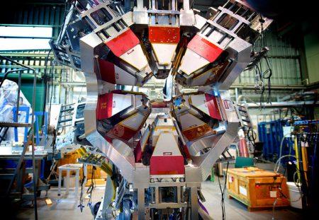 Part of the TIGRESS gamma-ray spectrometer at the TRIUMF facility in Vancouver –photo by S. Rushton