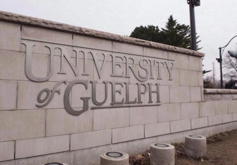 University of Guelph sign.