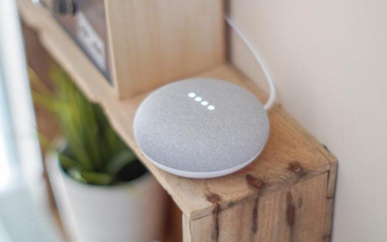 Google home sitting on table