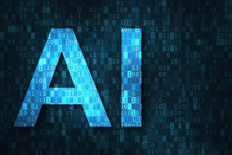 A graphic background alongside the letters "AI"