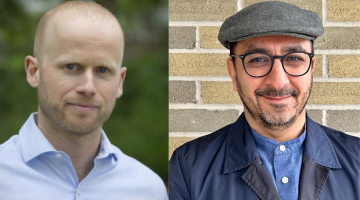 Two head shots side by side