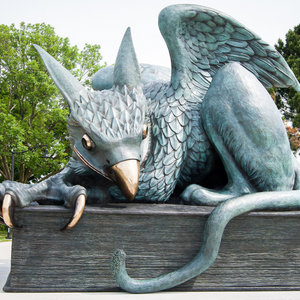 Gryphon Statue on Campus