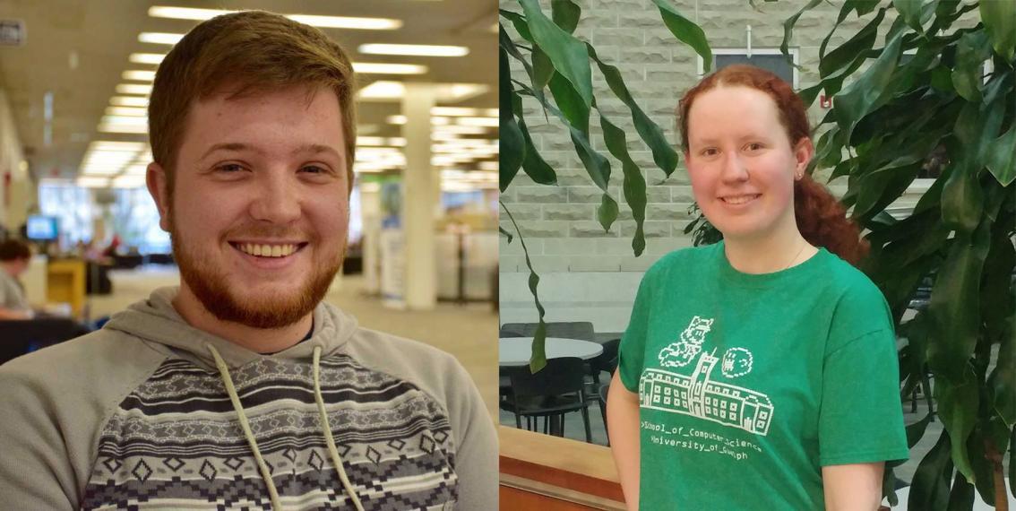 Frazer Seymour (left) and Dar’ya Heyko (right) were both honoured with Co-op awards this year