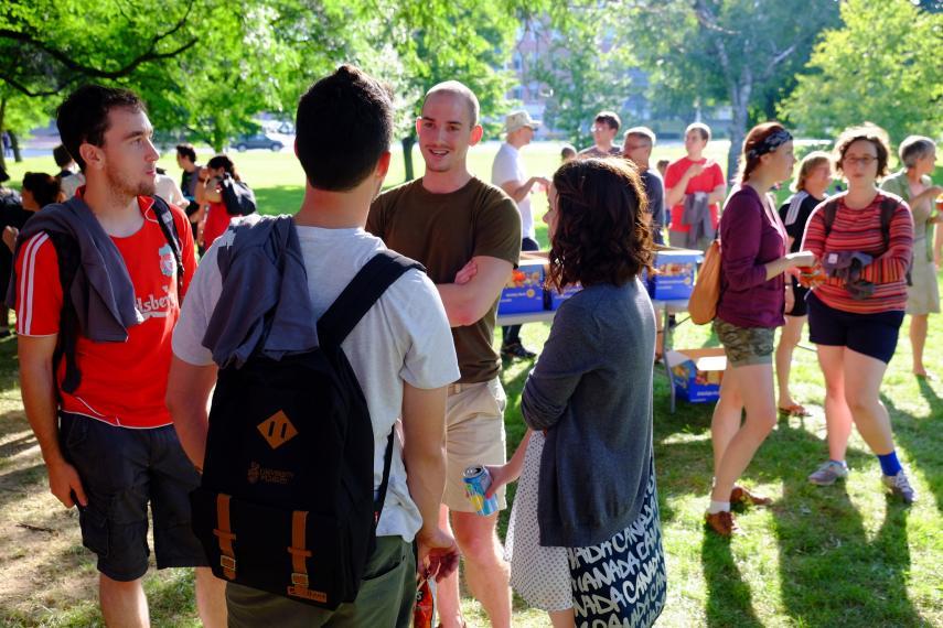 Mingling at the SoCS Annual BBQ