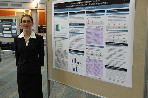 Gwedolyn Duffy at the CPES Undergraduate Poster Session