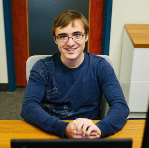 Man working at computer