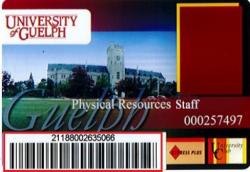 University of Guelph ID Card Front