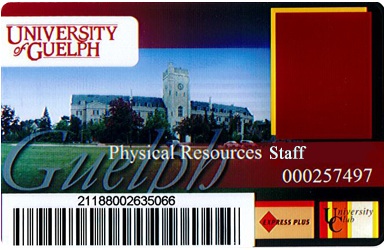 U. of G. I.D. Card front face image