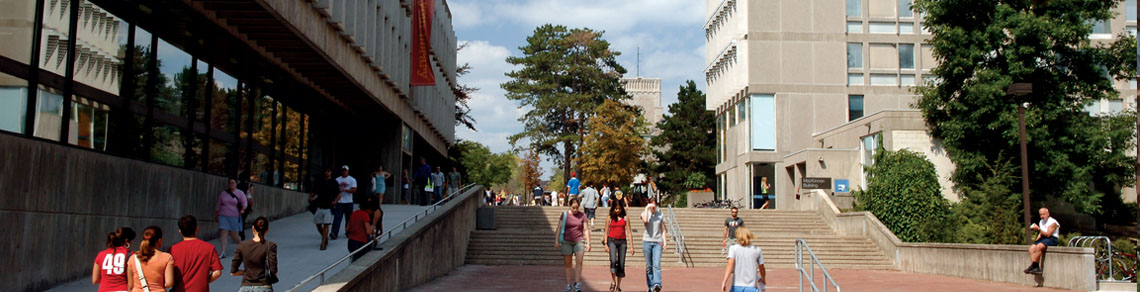 Photo of library and mackinnon building