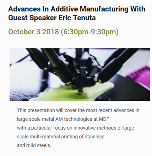 Advances in Additive Manufacturing Event
