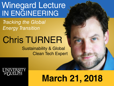 Chris Turner, Winegard Lecturer, 2018