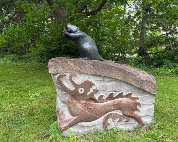 Beaver sculpture