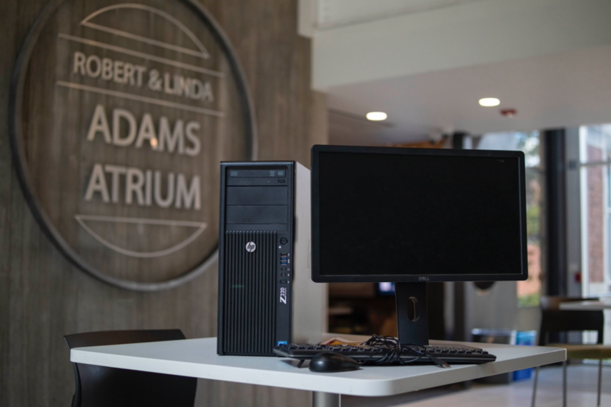 A sample of the hardware that students participating in the program accessed. The computing technology came prepped with the necessary software to complete program requirements.