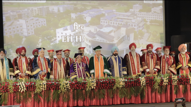 3rd Convocation held at "Guru Kashi University" Dr. R. P. Rudra awarded honorary title of "Doctorate"