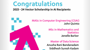 CEPS Grad Students Receive $105,000 from Vector Institute