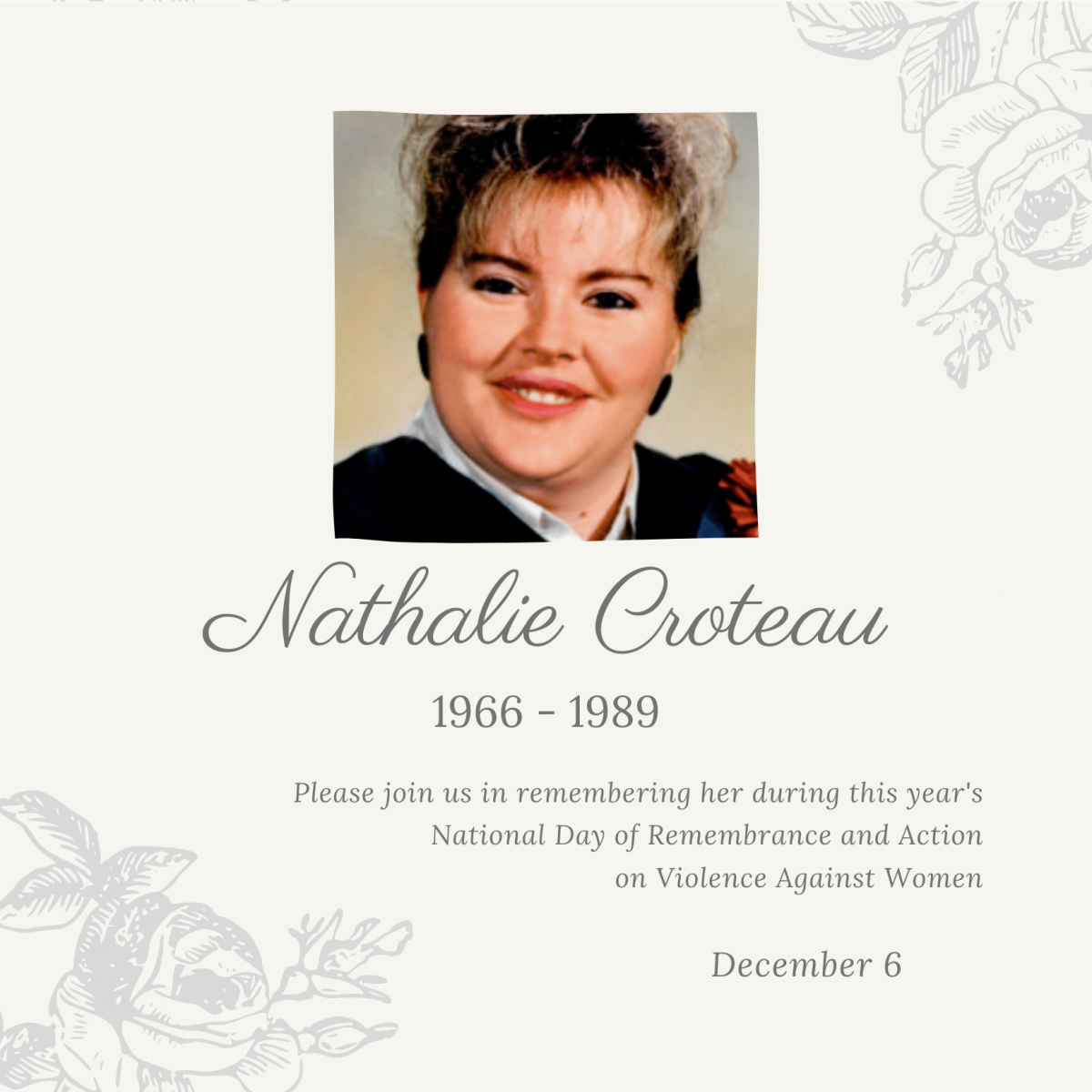 Nathalie Croteau. 1966 to 1989.