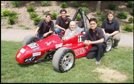 2006 Racing Team with UofG President