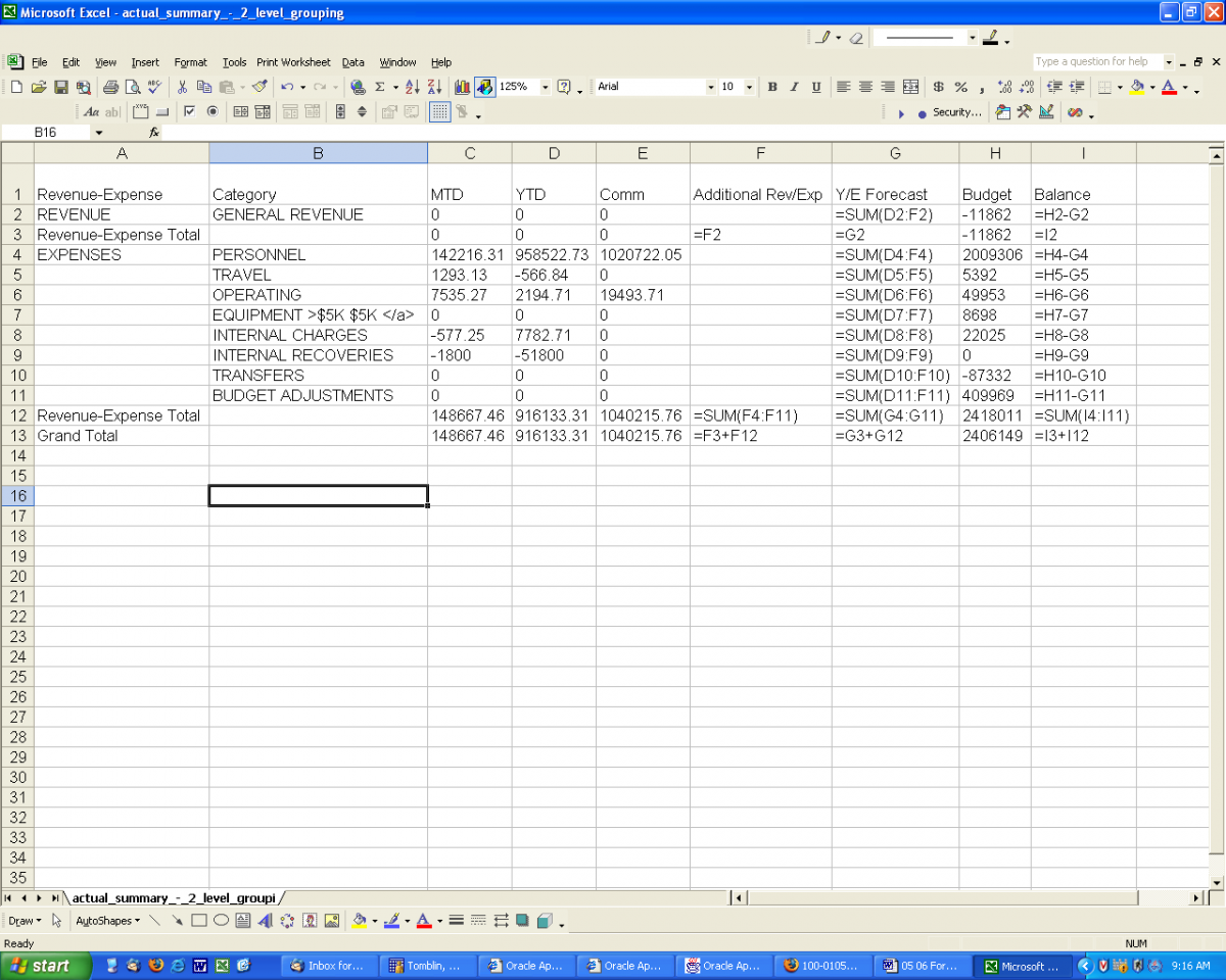 Setup Excel Spreadsheet Formulas- sample diagram