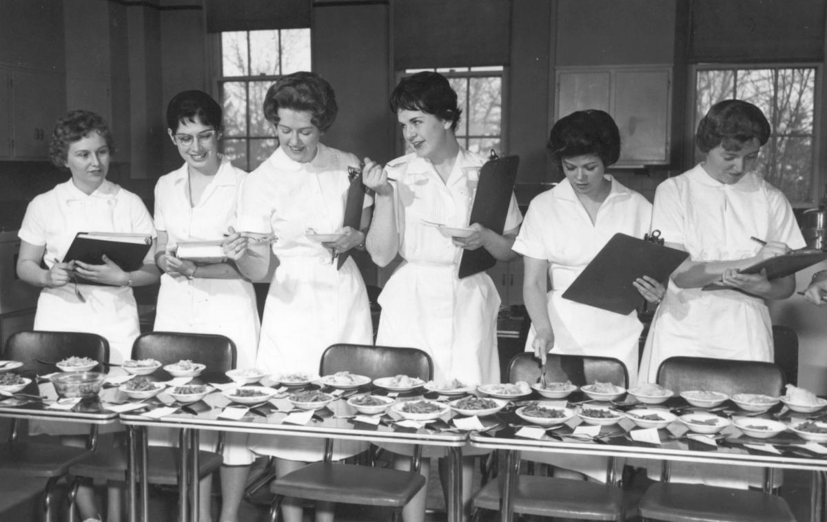 Photo taken in 1962 Food Prep and Tasting