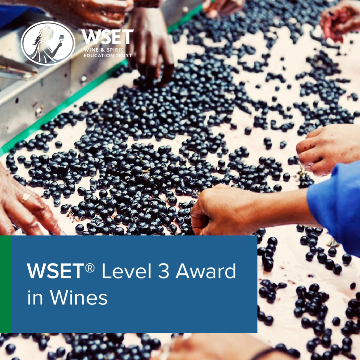 Graphic of the WSET Level 3 logo