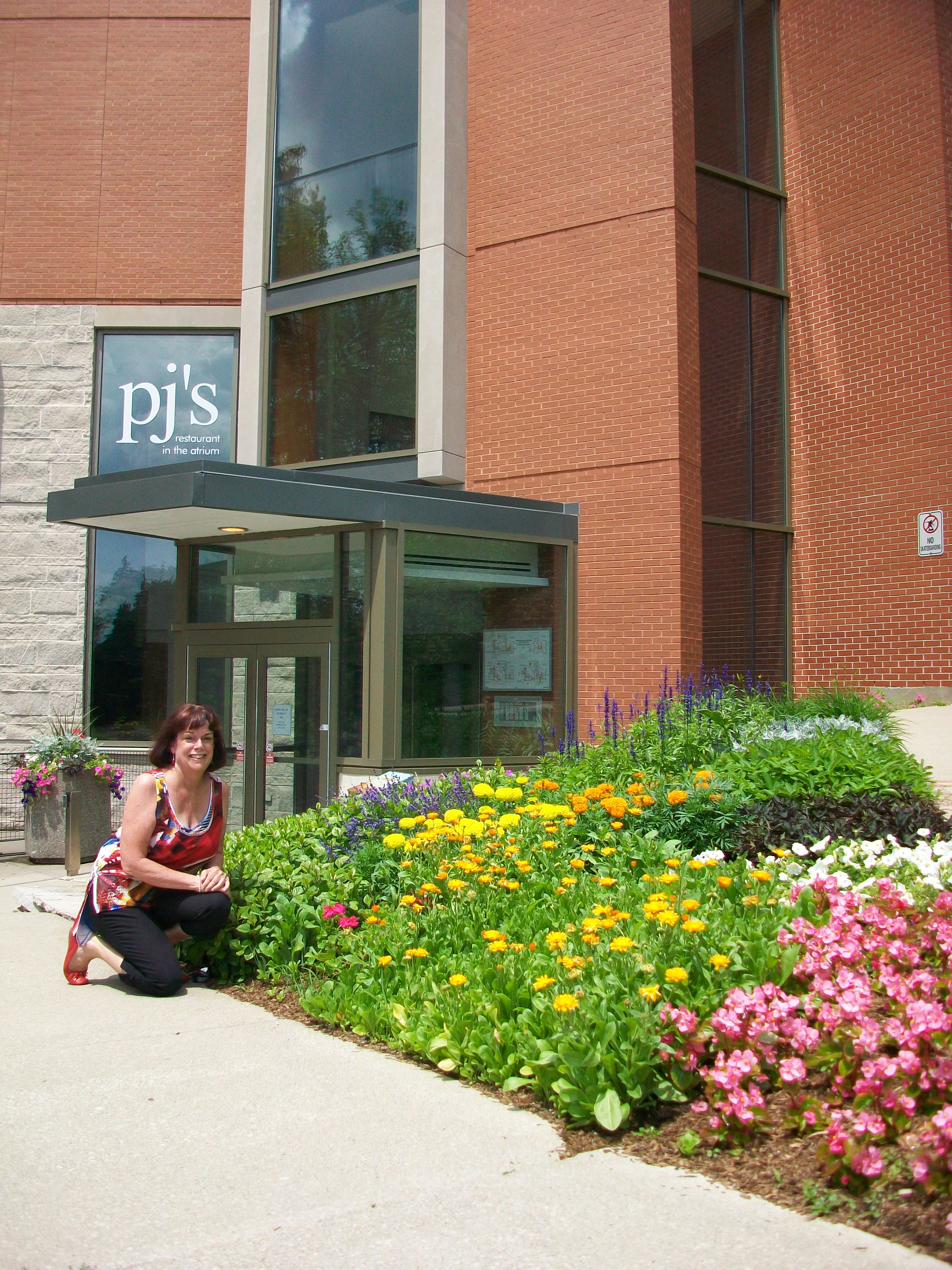 Photo of Valerie Allen outside of Macdonald Stewart Hall