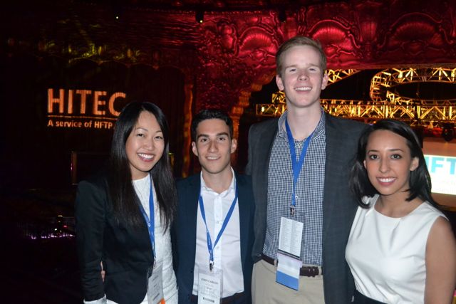 Students at the HITEC show in Los Angeles