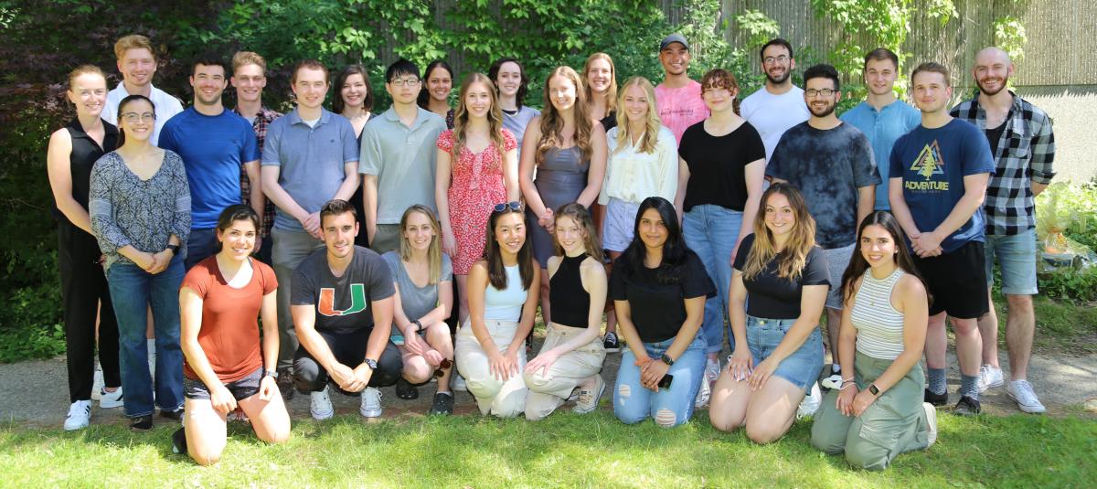 A 2018 photograph of the Graduate students in HHNS