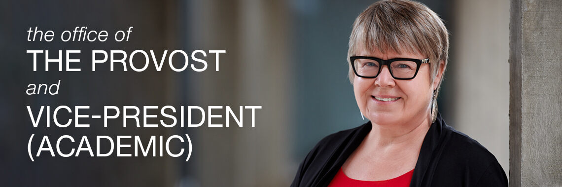 A poster of the Provost, Gwen Chapman