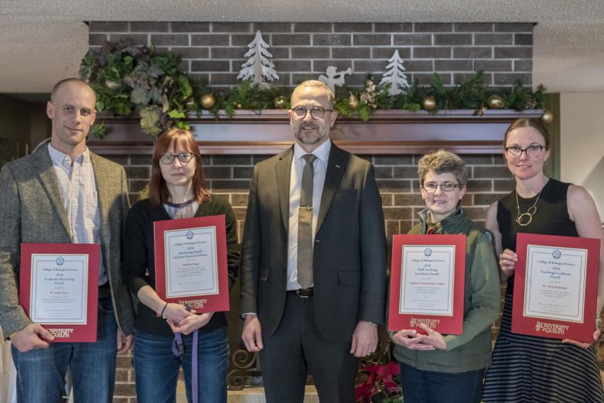 A group photograph of the CBS Award recipients