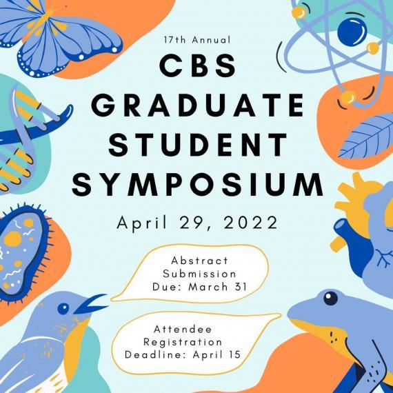 The poster for the College of Biological Science Graduate Student Symposium 2022.