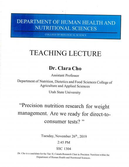 Cho Teaching Lecture Poster