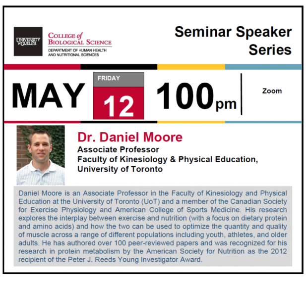 The poster for HHNS Seminar Series with Dr. Daniel Moore
