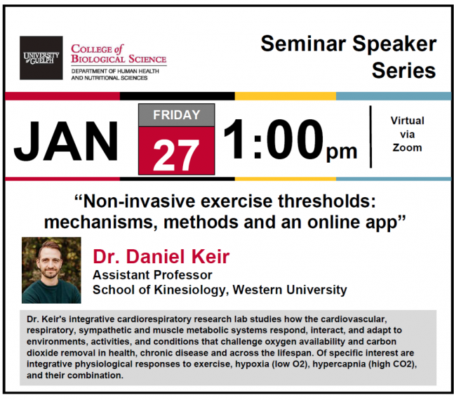 The poster for HHNS Seminar Series with Dr. Keir