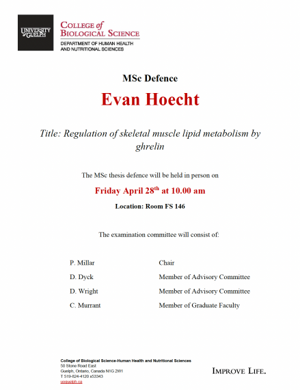 The poster for Evan's defence, containing the same information that is listed on this event page.