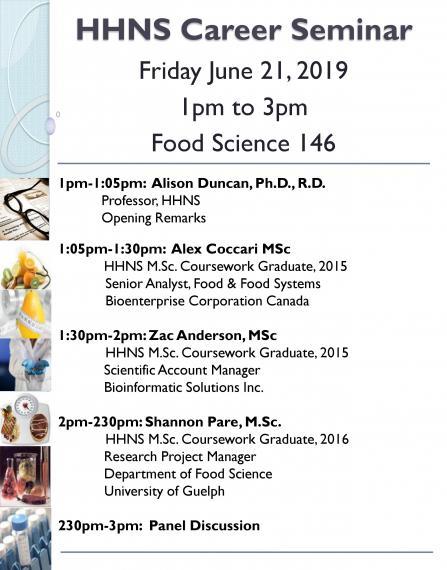 An image of the HHNS Career Seminar Poster which can be downloaded below