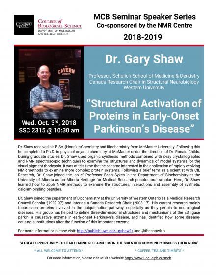 Poster: "MCB's Distinguished Speaker Seminar Series" see attachment below for transcription.