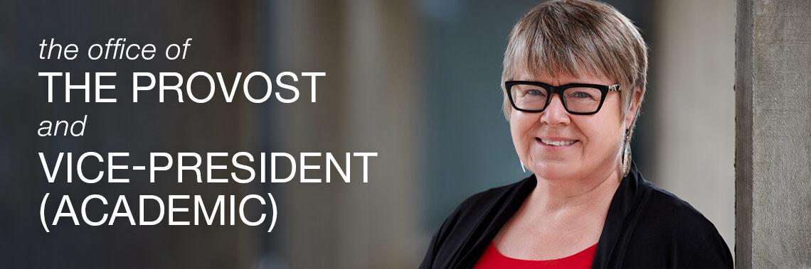 A poster of the Provost, Gwen Chapman