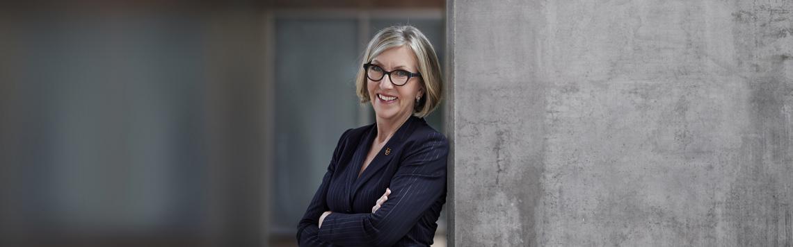 A photograph of President Charlotte Yates