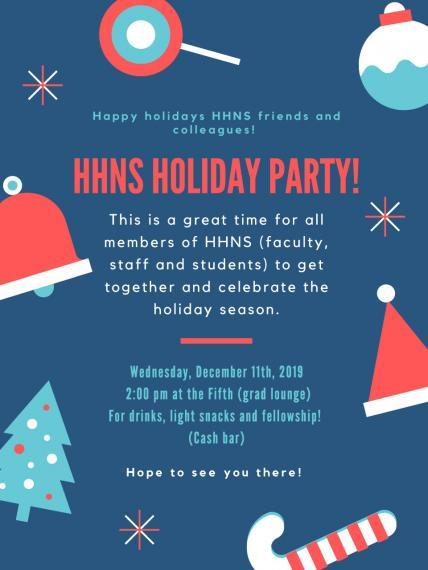 HHNS Holliday Party Poster