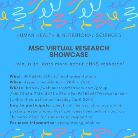 The HHNS Virtual Research Showcase Poster