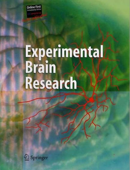 An Image of the cover of The Journal Experimental Brain Research