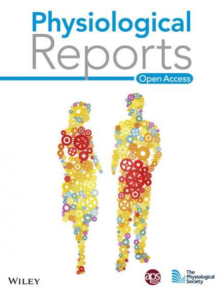 An image of the cover of the journal Physiological Reports