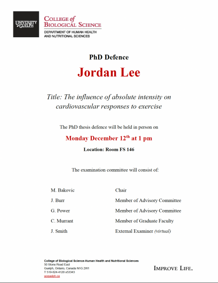 The poster for Jordan's defence, containing the same information that is listed on this event page.