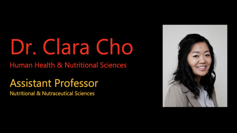 A photograph of Dr. Clara Cho with her name and title.