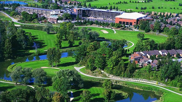 A photograph of the Nottawasaga Inn resort, the location of the Ontario Biomechanics Conference
