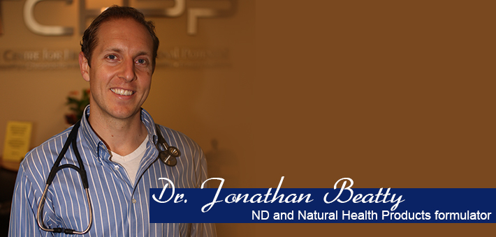 2003 NANS Alumnus Dr. Jonathan Beatty, ND and Natural Health Products formulator.