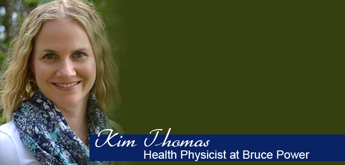 Kim Thomas - NANS Alumnus 2002 - Health physicist at Bruce Power