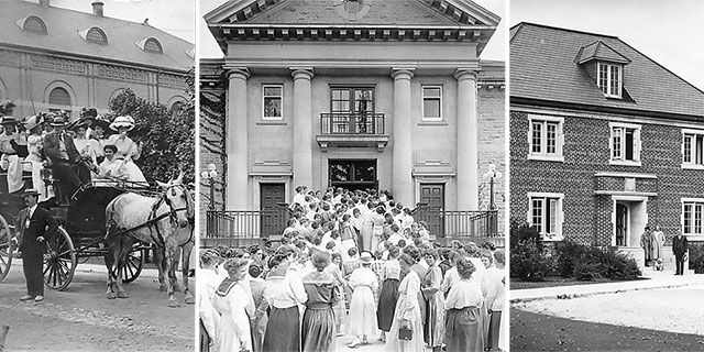 Historical photos of U of G's students, faculty, and campus